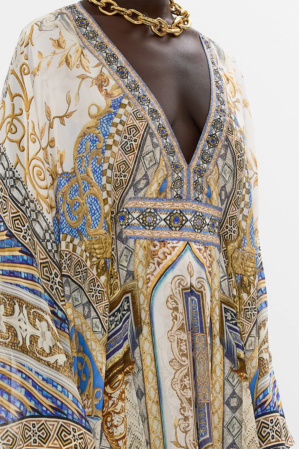 LONG KAFTAN WITH WAIST DETAIL MAKE ME YOUR MOSAIC