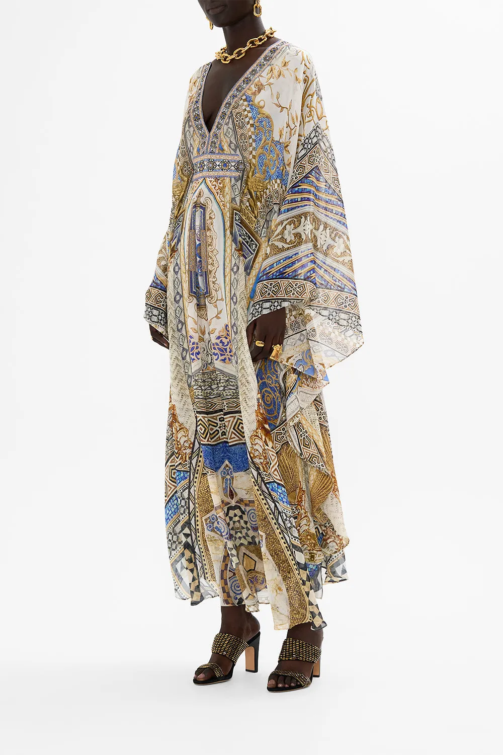 LONG KAFTAN WITH WAIST DETAIL MAKE ME YOUR MOSAIC