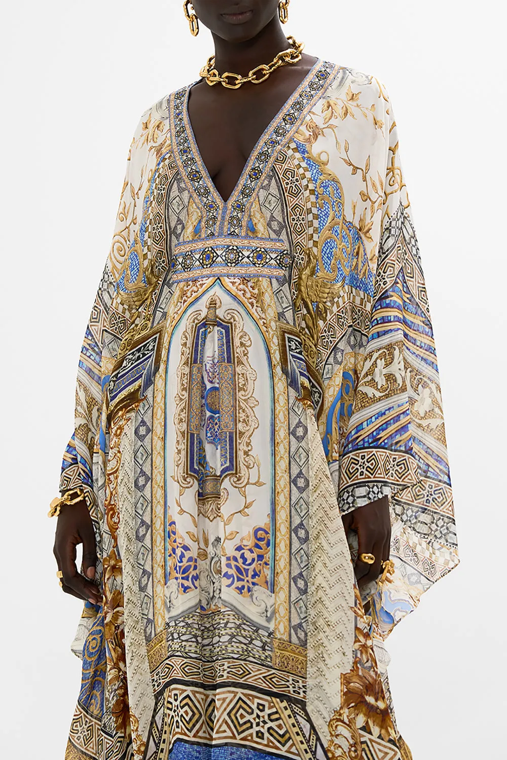 LONG KAFTAN WITH WAIST DETAIL MAKE ME YOUR MOSAIC