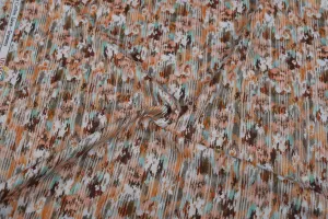 Multicolour Printed Cotton Lawn Fabric