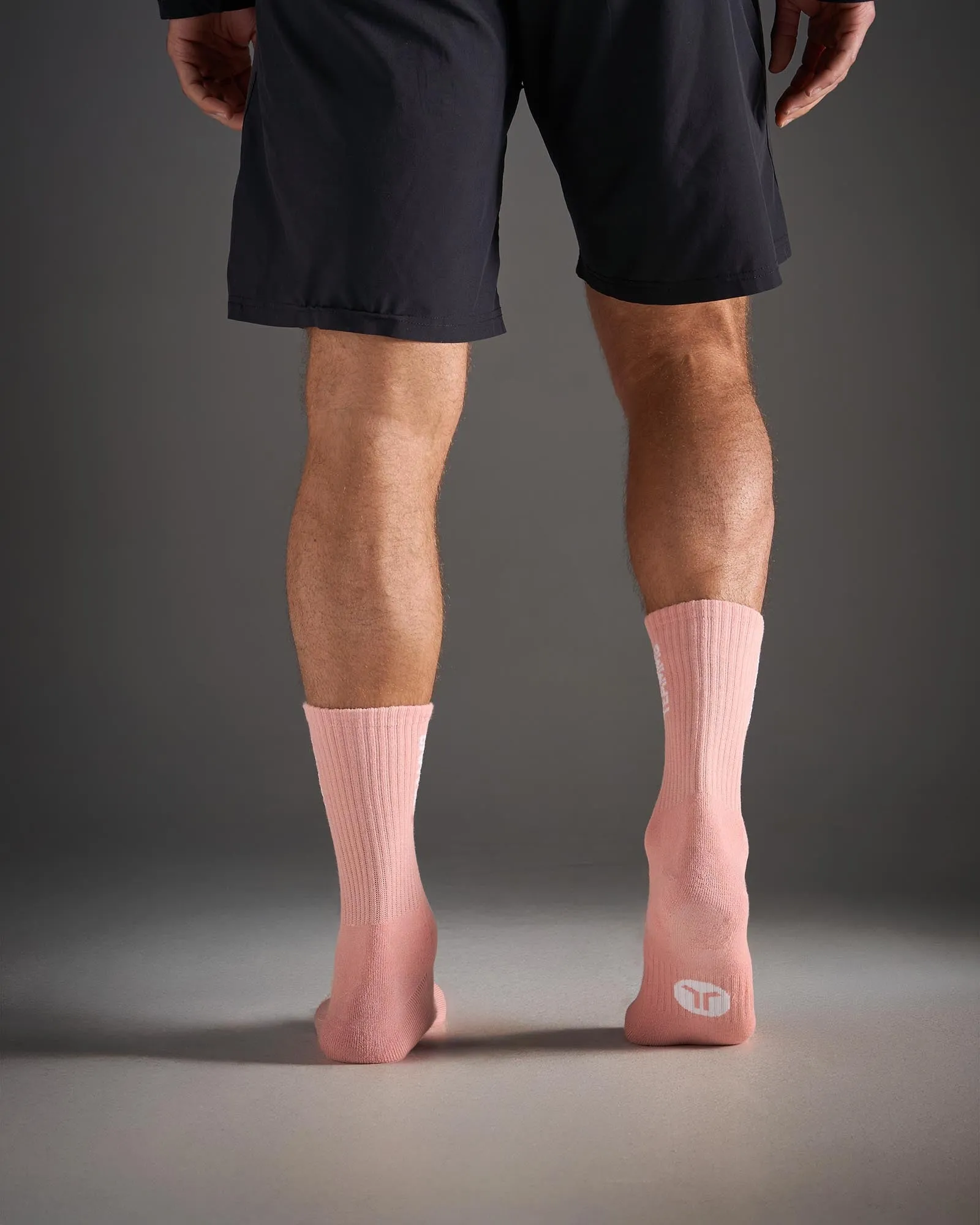 TEAMM8 Crew Socks - Pink|White