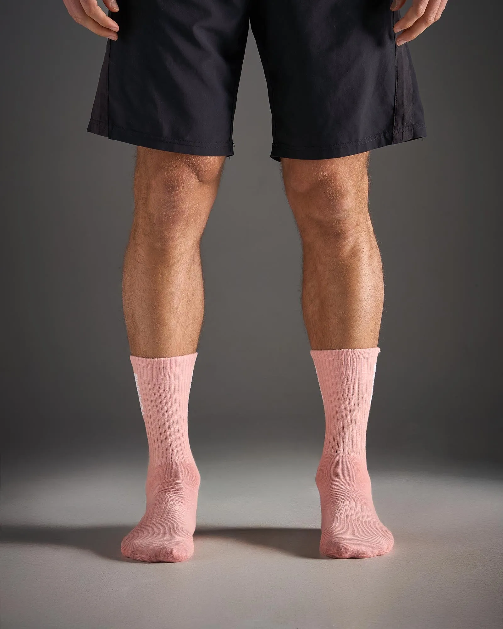 TEAMM8 Crew Socks - Pink|White