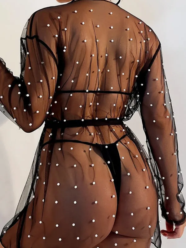Vacation sun protection jacket bikini top swimsuit beach cover-up